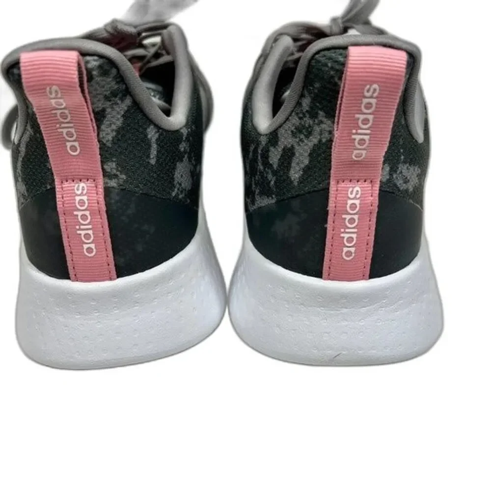 Adidas Cloudfoam PureMotion Women's Athletic Running Sneaker Camo Gray-Pink 11